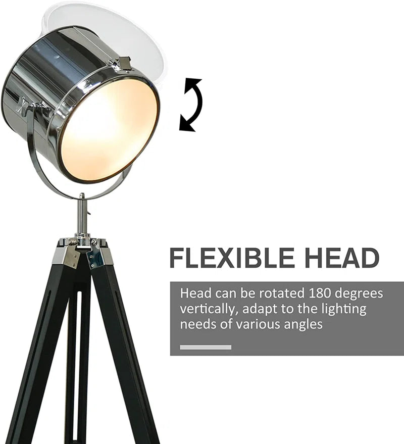 Argent 110Cm Tripod Floor Lamp